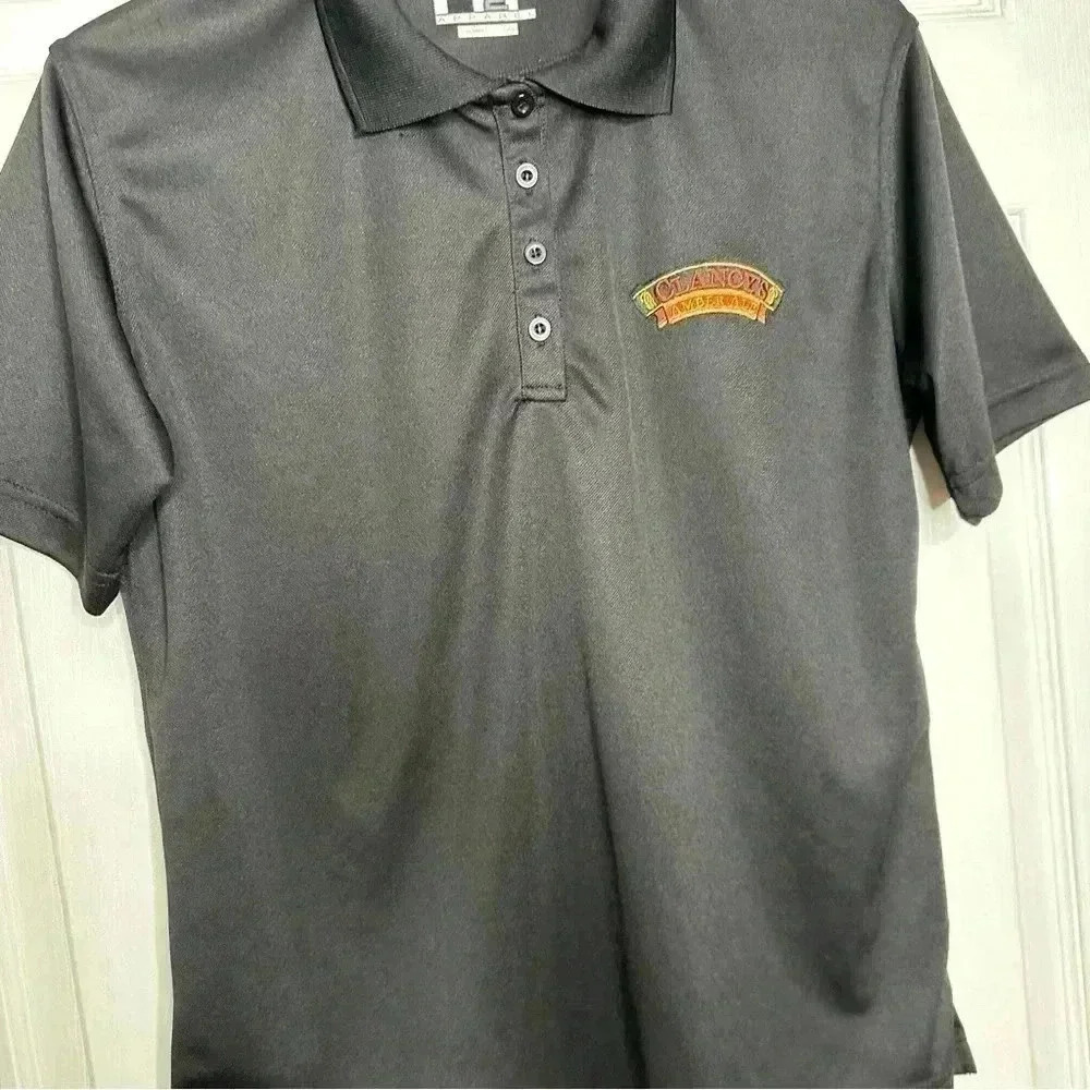 H2T Apparel Shirt Collared Clancy’s Amber Ale Size Large - Picture 5 of 16